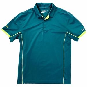 Nike DRIFIT Men's Medium Golf Polo Green